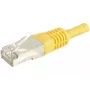 EXERTIS CONNECT 859561 Cat.6a F/UTP -kytkentäkaapeli, 0,3 m, keltainen, 10 Gbps, ohut suojus