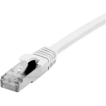 EXERTIS CONNECT Cat 6A S/FTP -verkkokaapeli, valkoinen, 0,3 m, Slim Snagless Boot 858498