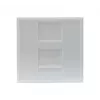EXERTIS CONNECT Dexlan keskilevy-insertti 45 x 45 mm 1 Keystone-moduulille, signaalivalkoinen RAL 9003 (911722)