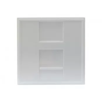 EXERTIS CONNECT Dexlan keskilevy-insertti 45 x 45 mm 1 Keystone-moduulille, signaalivalkoinen RAL 9003 (911722)