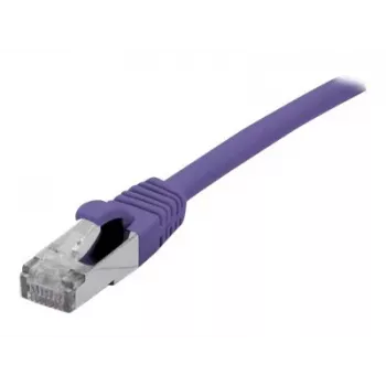EXERTIS CONNECT Cat 6A S/FTP -verkkokaapeli, 10 m, violetti, Slim Snagless Boot 858522