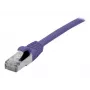 EXERTIS CONNECT Cat 6A S/FTP -verkkokaapeli, 10 m, violetti, Slim Snagless Boot 858522