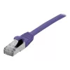 EXERTIS CONNECT Cat 6A S/FTP -verkkokaapeli, 10 m, violetti, Slim Snagless Boot 858522