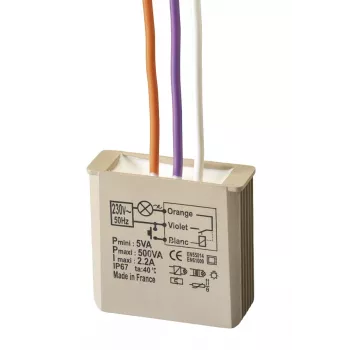 GROTHE uppoasennettava impulssirele 230V AC 3-500W painonappi MTR500E 5454050
