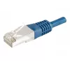 EXERTIS CONNECT Cat.6a F/UTP patchkaapeli, 0,5 m, sininen, 10 Gbps 859517