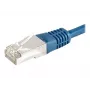 EXERTIS CONNECT Cat.6a F/UTP patchkaapeli, 1m, sininen, 10 Gbps 859518