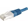 EXERTIS CONNECT 859522 Cat.6a F/UTP -kytkentäkaapeli, 5 m, sininen, 10 Gbps, ohut suojus