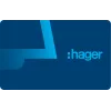 Hager RTH303X transponderkortti ODT 2.0 Video Touch Display -ulkoasemalle