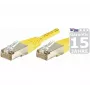 EXERTIS CONNECT Cat.6a F/UTP patchkaapeli, keltainen, 0,5 m, 10 Gbps 859562