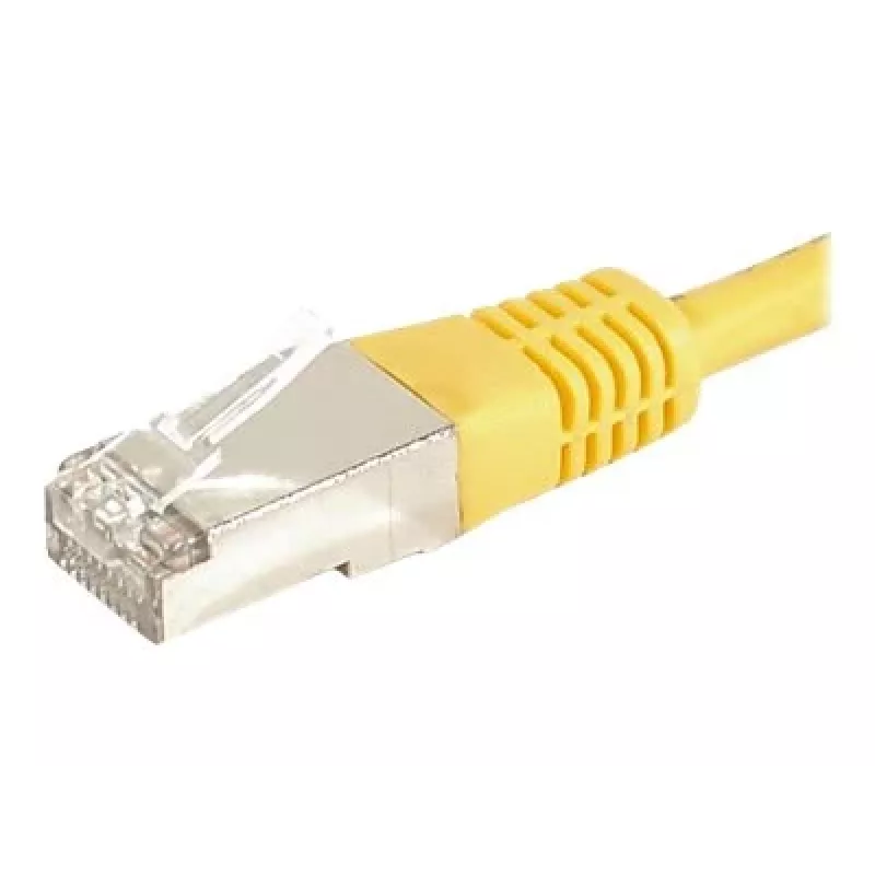 EXERTIS CONNECT Cat.6a F/UTP patchkaapeli, keltainen, 0,5 m, 10 Gbps 859562
