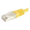 EXERTIS CONNECT Cat.6a F/UTP patchkaapeli, RJ45, keltainen, 1,5 m, 10 Gbps 859564