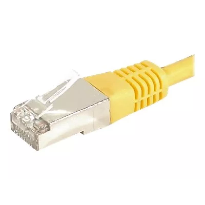 EXERTIS CONNECT Cat.6a F/UTP patchkaapeli, RJ45, keltainen, 1,5 m, 10 Gbps 859564
