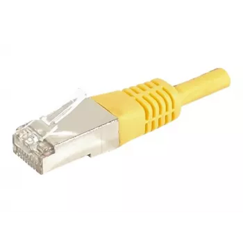 EXERTIS CONNECT Cat.6a F/UTP patchkaapeli, 7,5 m, keltainen, 10 Gbps, Slim Bend Protection 859568