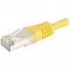 EXERTIS CONNECT 859572 Cat.6a F/UTP -kytkentäkaapeli, 25 m, keltainen, 10 Gbps, ohut suojus