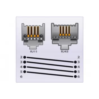 EXERTIS CONNECT puhelinkaapeli, musta, 5,0 m (EXC911737)