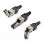 EXERTIS CONNECT kenttäasennettava RJ45-pistoke, Cat.6A, STP, säädettävä kulma (920822)