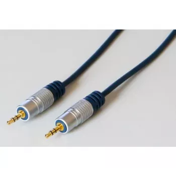 EXERTIS CONNECT Professional Slimline audiokaapeli, 3,5 mm stereo-jakki pistoke-pistoke, 5,0 m, musta 987995