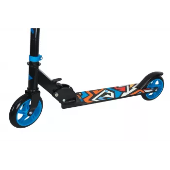 SCHILDKROT Junior Kick Scooter City Scooter Runabout, sininen, alumiinikansi ja -tanko, 145 mm PU-pyörät, 3-asentoinen korkeudensäätö, taittuva 510303