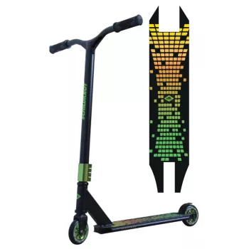 SCHILDKROT Kickless Forest stunt-scooter, alumiinikansi 500 x 100 mm, Y-tanko, 100 mm pyörät, ABEC 7, yli 8-vuotiaille, max. 100 kg 510432