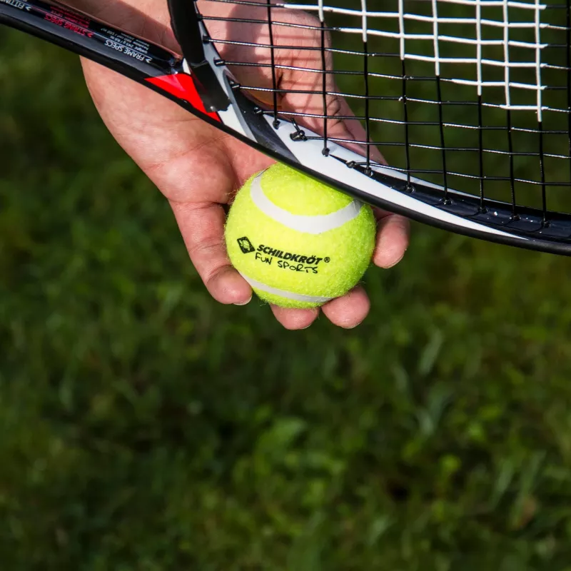 SCHILDKROT tennispallot, 3 kpl:n sarja, keltainen, sopiva kimmoisuus harrastajapelaajalle (970048)