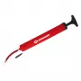 SCHILDKROT pallopumppu 300 mm punainen muovi ilmaletkulla ja 2 adapterilla 970989