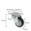 Wagner design yourself ohjausrulla RO 6184 hopea 75 mm 50 kg 4618401