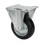 Wagner design yourself Bockrolle RO 8104, 100 mm pyörä, hopeinen kotelo, musta PP-pyörä, 100 kg kantavuus 4810401