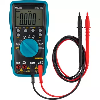 HAZET 2152-600 digitaalinen käsikäyttöinen yleismittari CAT III 600 V, 2000 counts