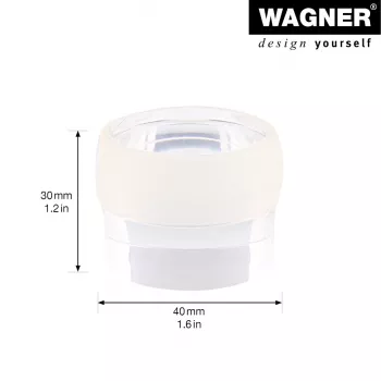 Wagner Design Yourself EH 5222 läpinäkyvä itseliimautuva ovenpysäytin, 40 mm halkaisija, 22 mm korkeus 15522211