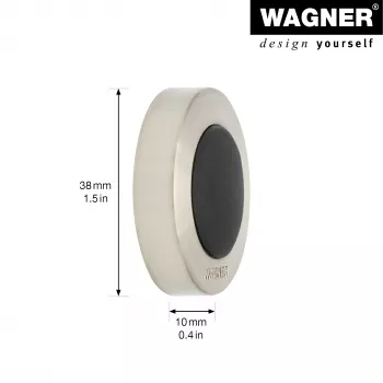 Wagner design yourself EH 5140 seinä-ovenpysäytin Screw or Glue, sinkkivalu ja täyskumi (15514011)