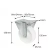 Wagner design yourself -kuljetuslaitteiden kulmatela RO 8500 hopea (4850001) kulmatela 80 mm 100 kg
