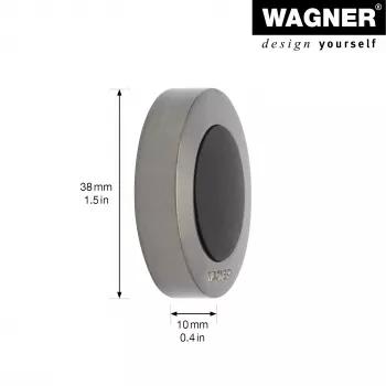 Wagner design yourself EH 5138 ovenpysäytin sinkkivalu massiivikumi mattapinnoitettu nikkeli (15513811)