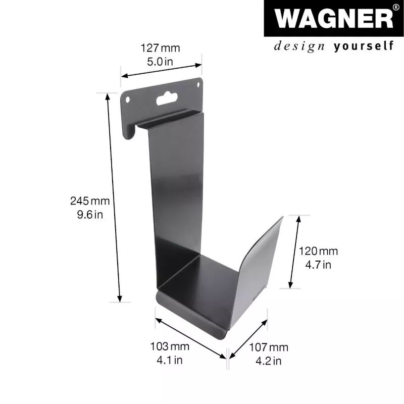 Wagner design yourself seinäteline WH 2089 musta (15208901)