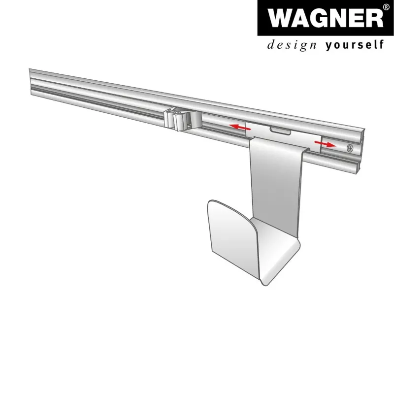 Wagner design yourself seinäteline WH 2089 musta (15208901)