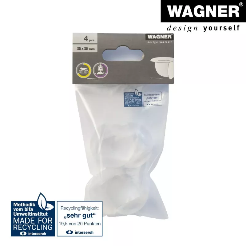 Wagner design yourself EH 2135 kulmasuoja muovi Ø 3,5 cm 4 kpl (15213599)