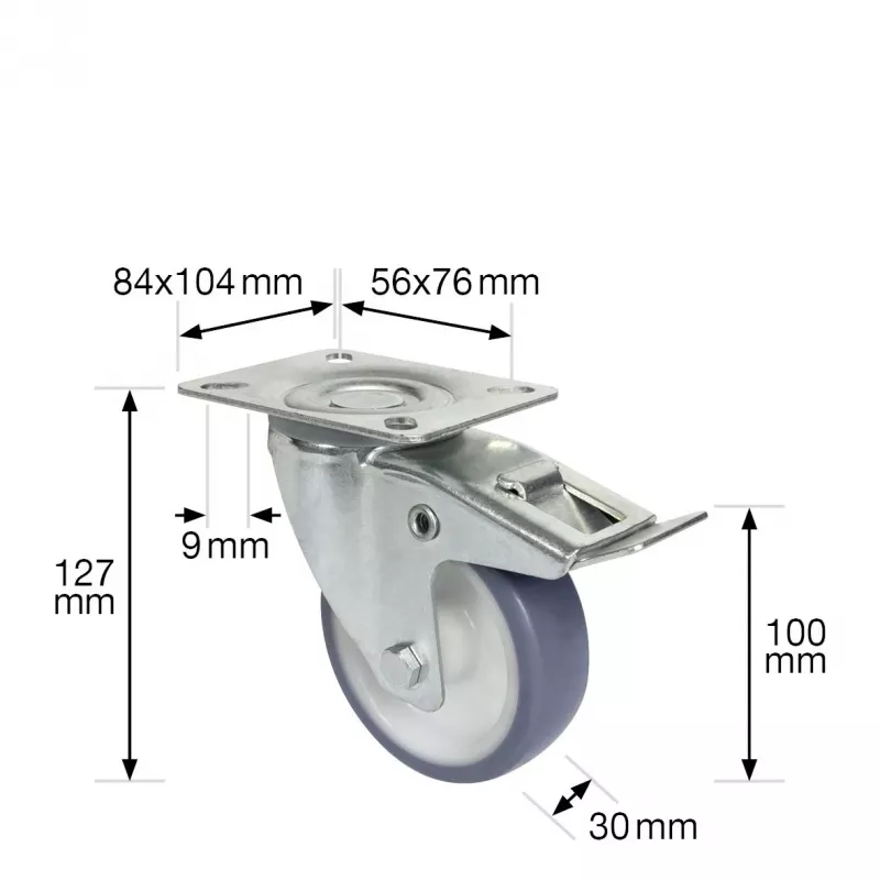 Wagner design yourself ohjauspyörä RO 7600 harmaa 75 mm (4760001)