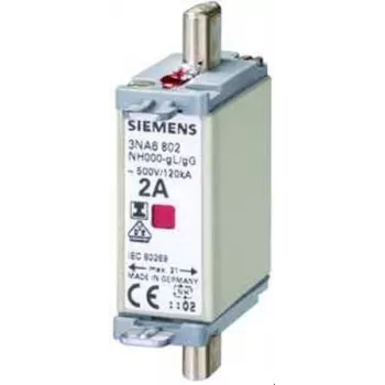 Siemens 3NA6824 NH-sulakekanta koko 000 80 A 500 V AC/250 V DC gG