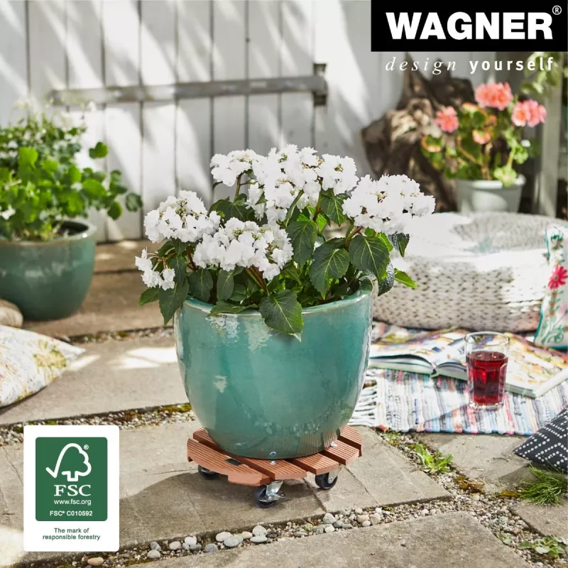 Wagner design yourself kasvirulla WPC GH 0535 pyöreä ruskea 29 x 7,5 cm 20053501