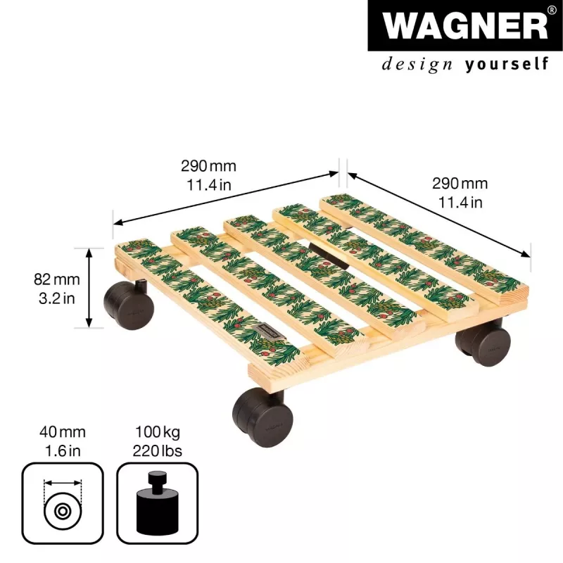 WAGNER design yourself kasvirulla GH0653 neliömäinen puu 29x8 cm 20065301