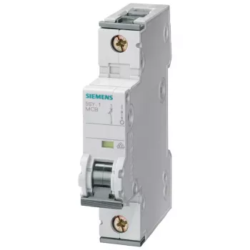 Siemens SENTRON 5SY71107 johdonsuojakatkaisija, 1-napainen, C-laukaisukäyrä, 10 A, 230/400 V AC, 6 kA