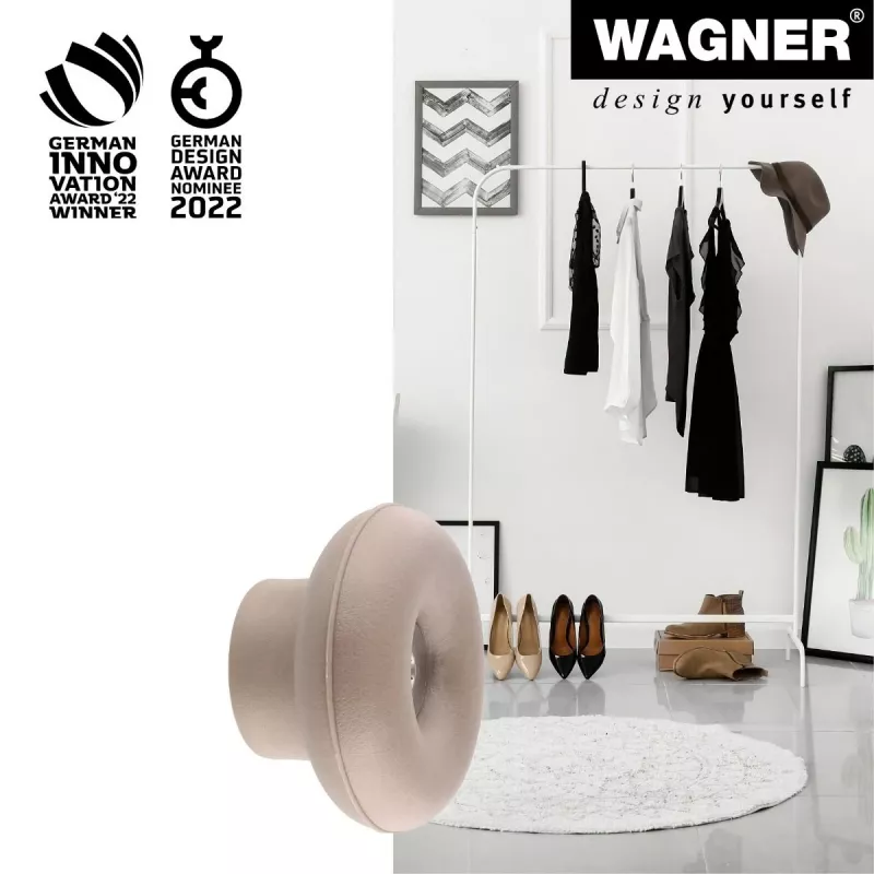 Wagner design yourself DOT GH 0222 naulakko, 1 koukku, taupe, 40 mm, muovi 17022221
