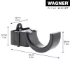 Wagner design yourself seinäkoukku WH 2097 1 koukulla, musta, 1 kpl 15209711