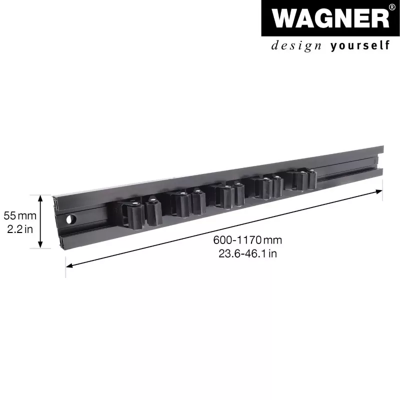 Wagner design yourself seinäteline WH 2096 musta (15209611)