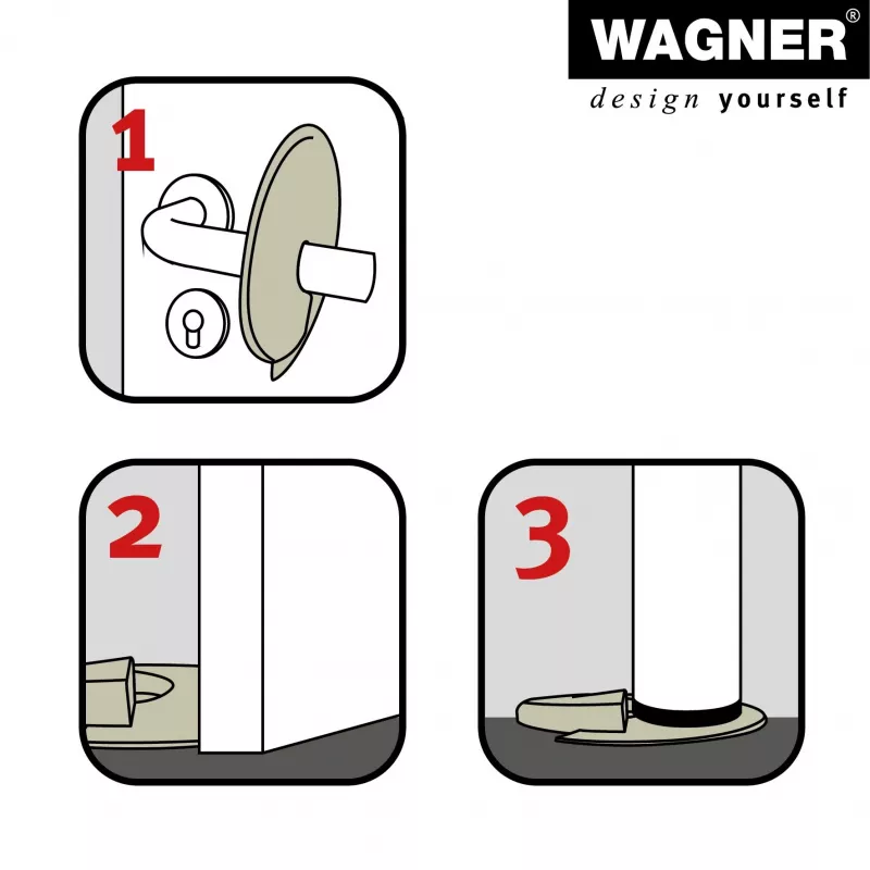 Wagner Design Yourself EH 6979 ovenpysäytin muovi valkoinen itseliimautuva 15697901