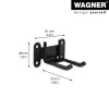 Wagner design yourself seinäteline WH 2092 musta (15209201)
