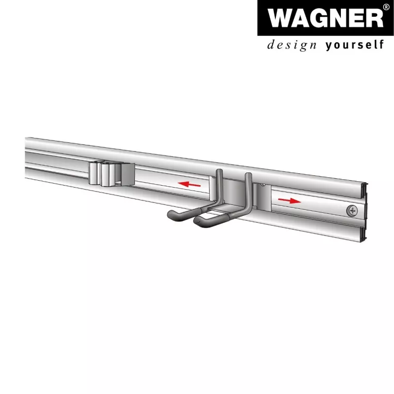 Wagner design yourself seinäteline WH 2092 musta (15209201)