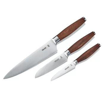 GRAEF KN 5150 keittiöveitessarja 3-osainen Solingen-terät 9cm/13cm/20cm