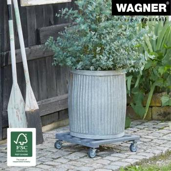 Wagner design yourself kasvipyörä GH 0412 neliömäinen antrasiitti puu 38 x 38 x 9,5 cm 20041201