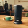 GRAEF MS 402 EU automaattinen maidonvaahdotin, 240 ml lämmityskapasiteetti, musta