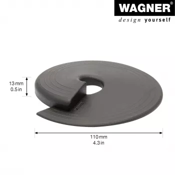 Wagner design yourself EH 6981 ovenpysäytin, itseliimautuva, läpinäkyvä, TPE, 38 mm halkaisija, 22 mm korkeus 15698101